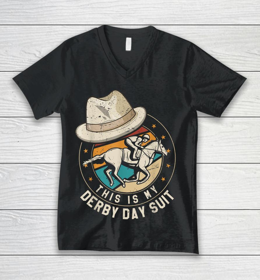 Derby Day 2023 Horse Derby 2023 This Is My Derby Day Suit Unisex V-Neck T-Shirt