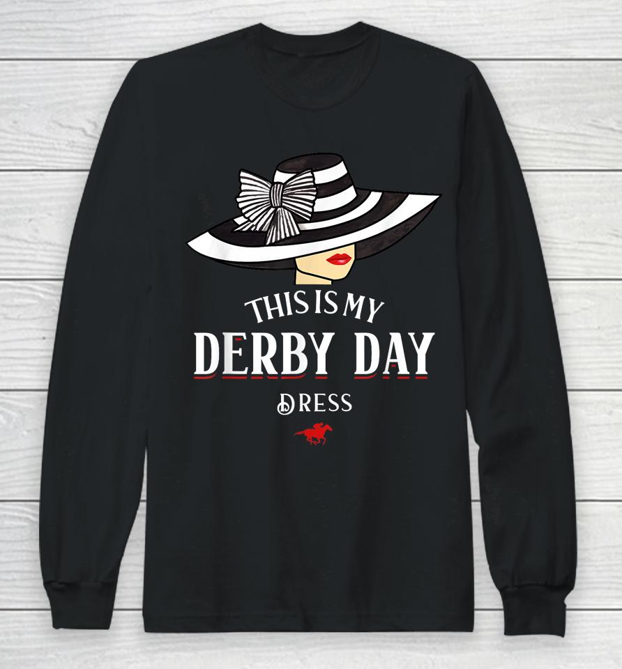 Derby Day 2023 Kentucky Dresses Vintage Funnyderby Day Dress Long Sleeve T-Shirt