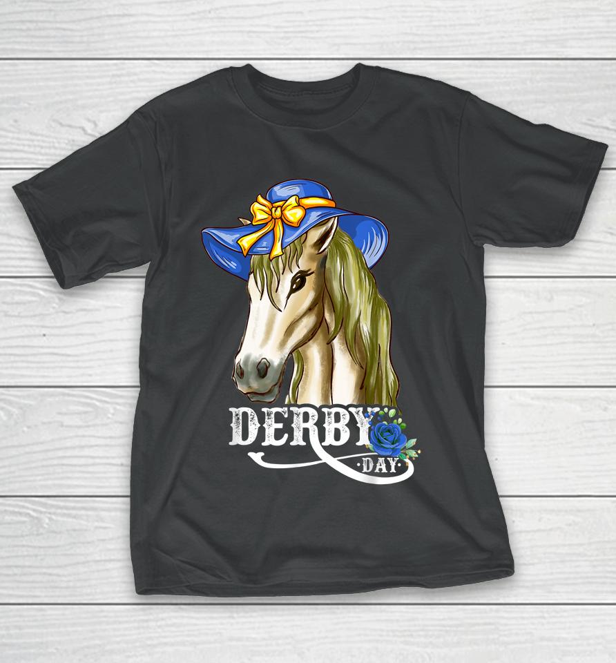 Derby Day Horse Racing Derby Dress Hats And Horses T-Shirt