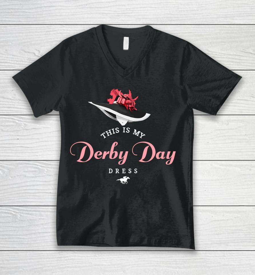 Derby Day Shirt 2022 This Is My Derby Day Dress Unisex V-Neck T-Shirt