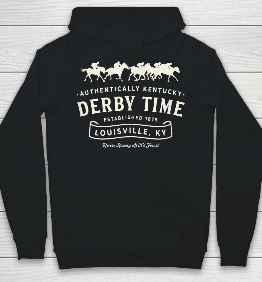 Derby Time Louisville Kentucky Horse Racing Vintage Hoodie