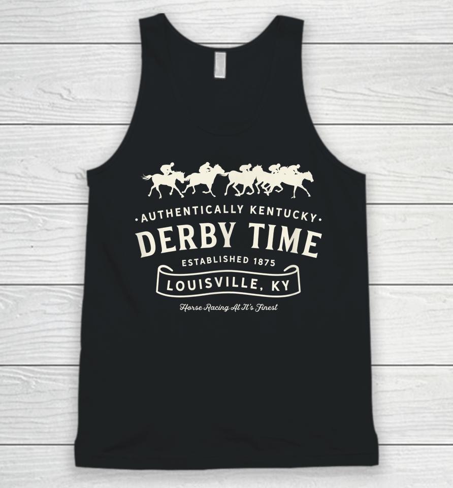 Derby Time Louisville Kentucky Horse Racing Vintage Unisex Tank Top