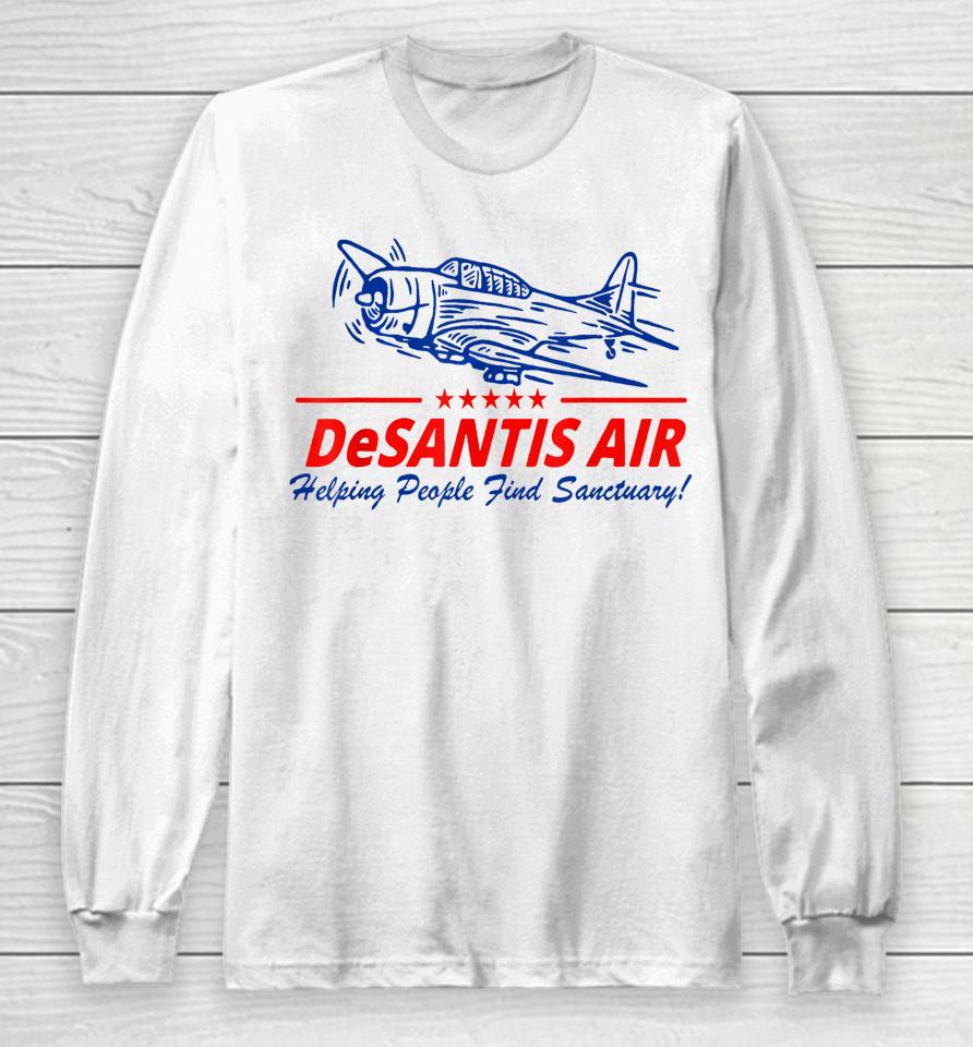 Desantis Air Border Relocation Services Long Sleeve T-Shirt
