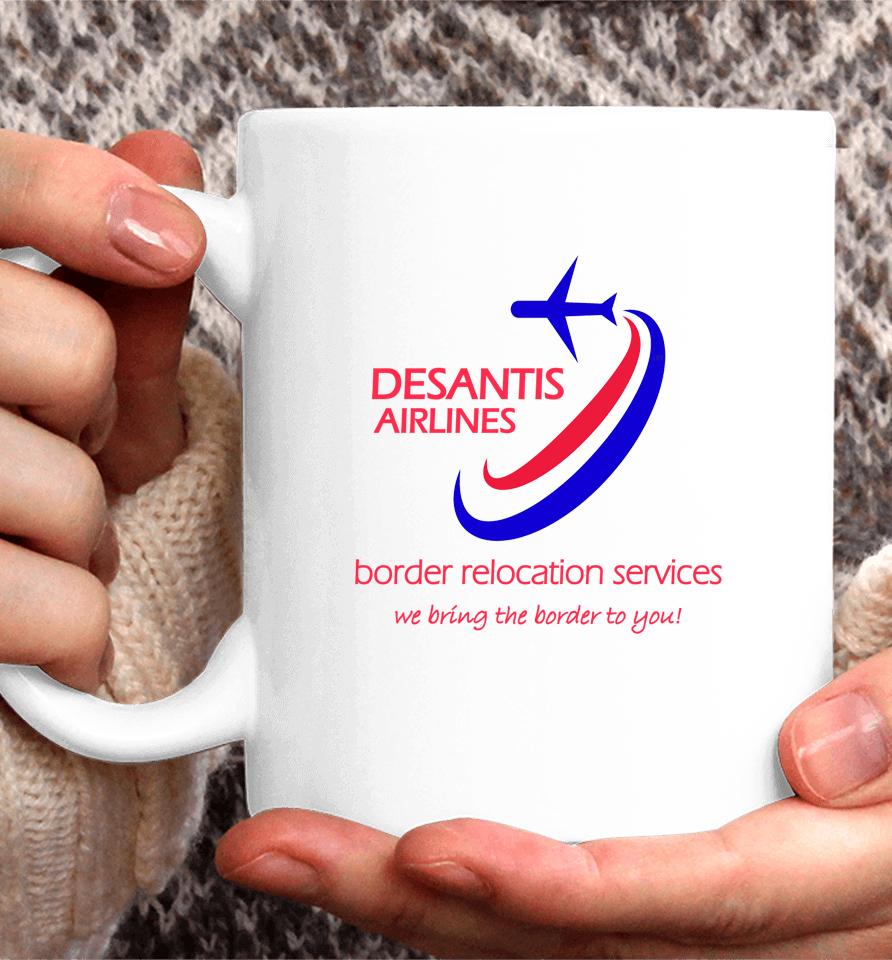 Desantis Airlines Border Relocation Services Coffee Mug