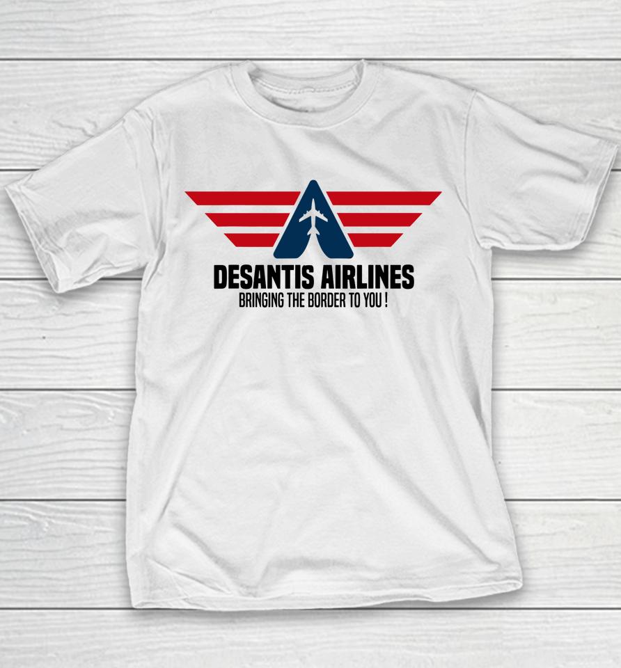 Desantis Airlines Political Desantis Youth T-Shirt