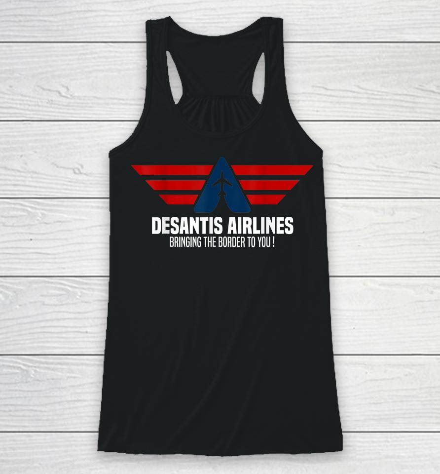 Desantis Airlines Political Desantis Racerback Tank
