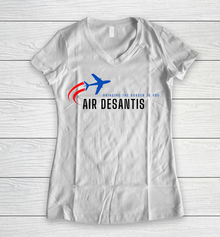 Desantis Airlines Women V-Neck T-Shirt
