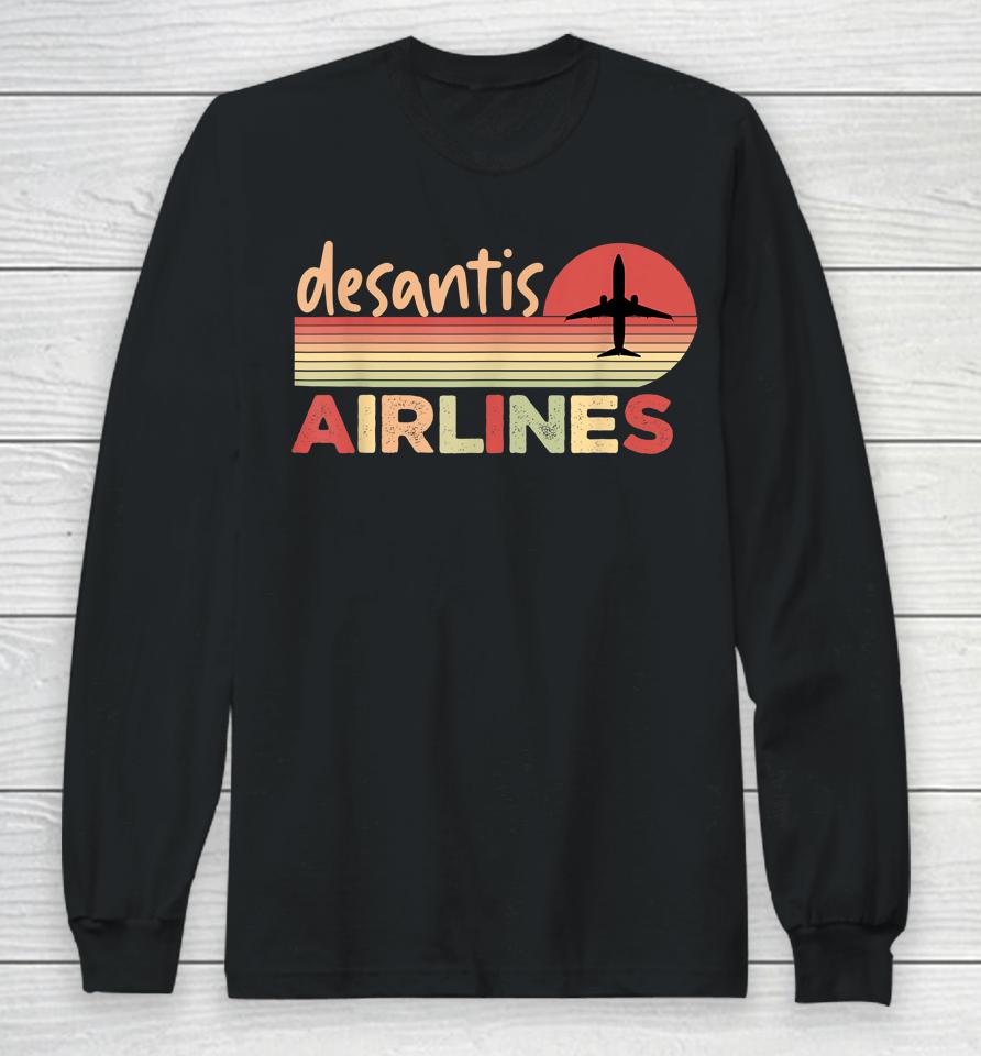 Desantis Airlines Vintage Long Sleeve T-Shirt