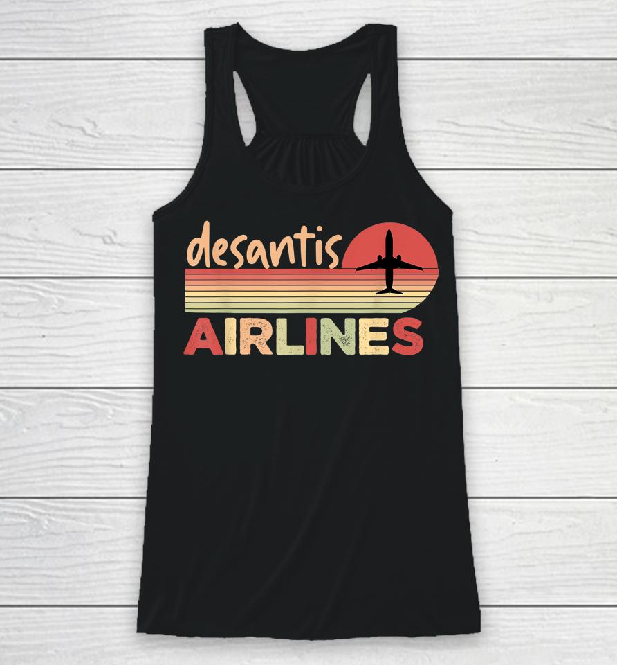 Desantis Airlines Vintage Racerback Tank
