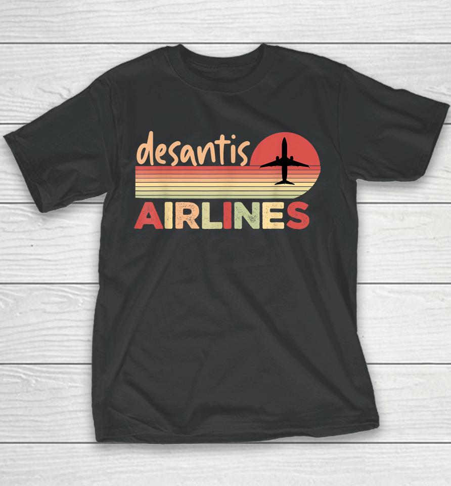 Desantis Airlines Vintage Youth T-Shirt