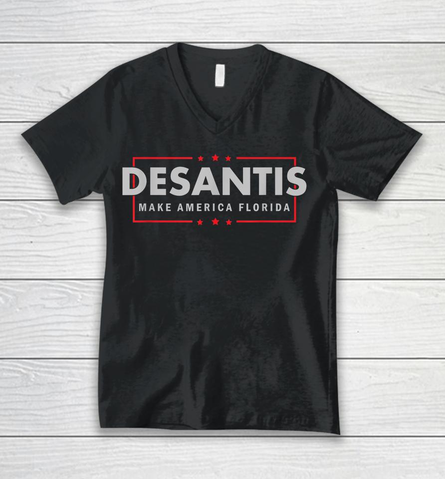 Desantis Make America Florida Unisex V-Neck T-Shirt