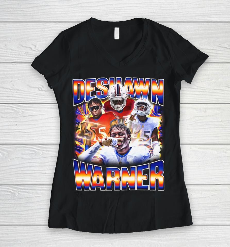 Descawn Warner Women V-Neck T-Shirt