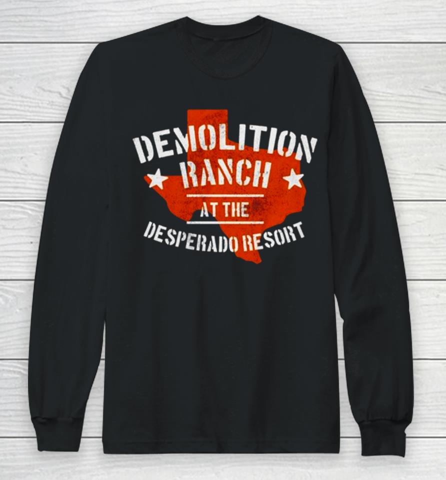 Desperado Ranch At The Desperado Resort Texas Map Long Sleeve T-Shirt
