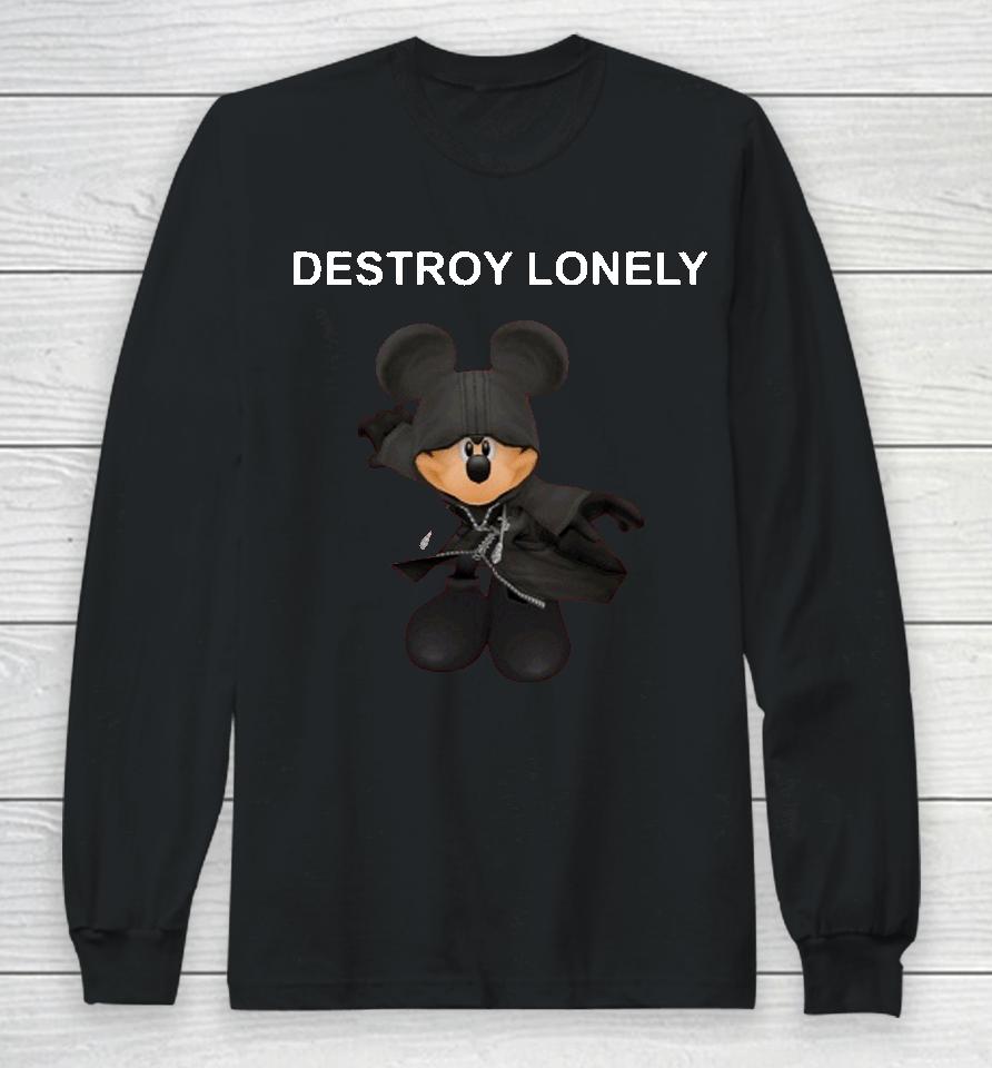 Destroy Lonely Mouse Long Sleeve T-Shirt