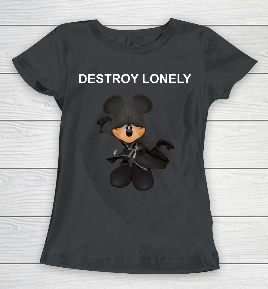 Destroy Lonely Mouse Women T-Shirt