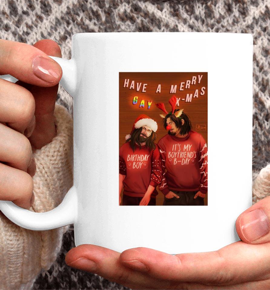 Desus Christmas Daryl &Amp; Jesus The Walking Dead Coffee Mug