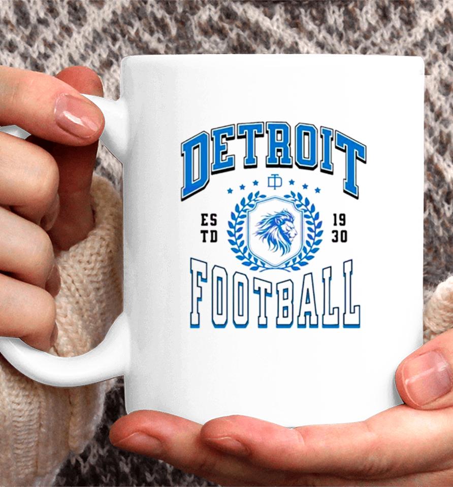 Detroit Football Estd 1930 Game Day Coffee Mug