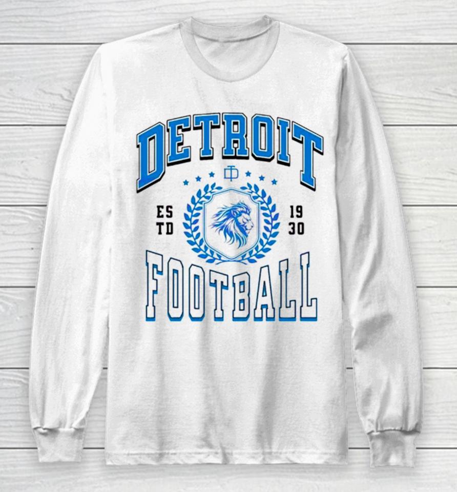 Detroit Football Estd 1930 Game Day Long Sleeve T-Shirt