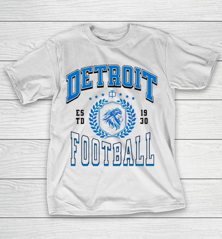 Detroit Football Estd 1930 Game Day T-Shirt