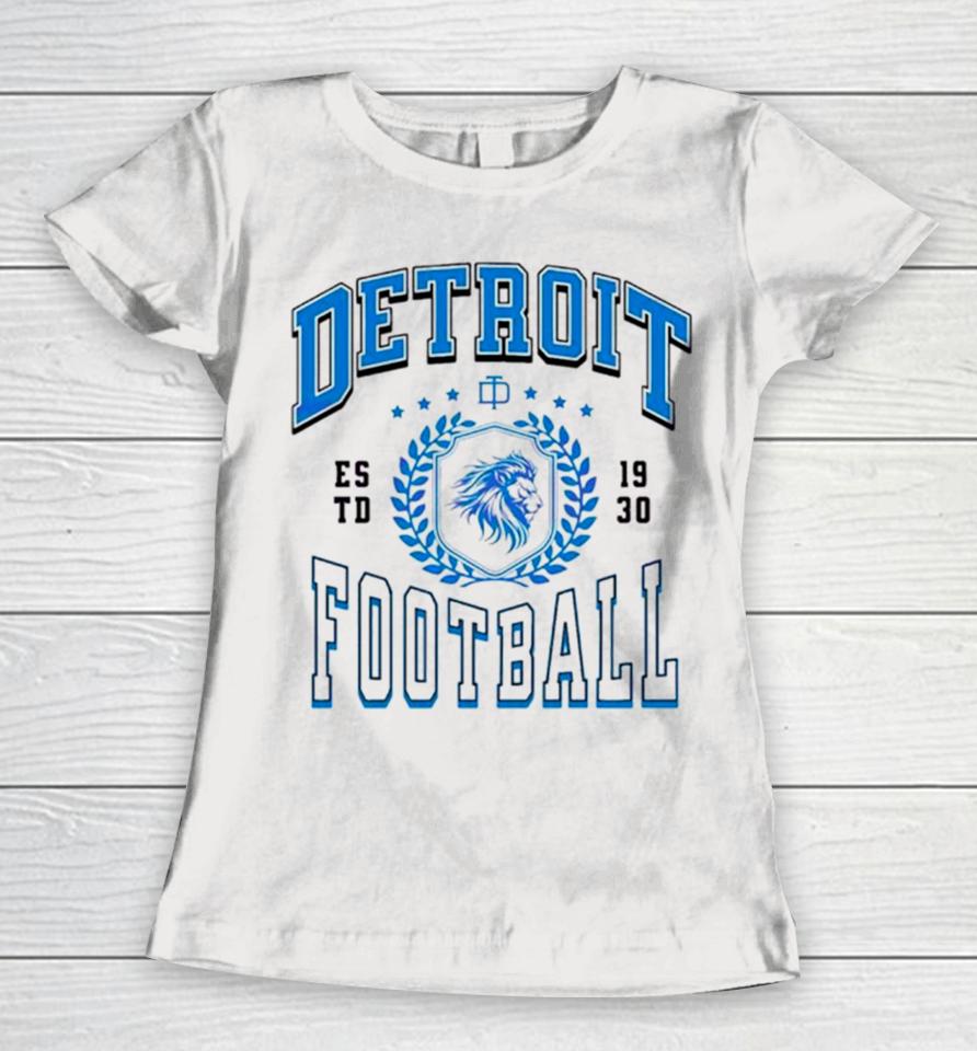 Detroit Football Estd 1930 Game Day Women T-Shirt