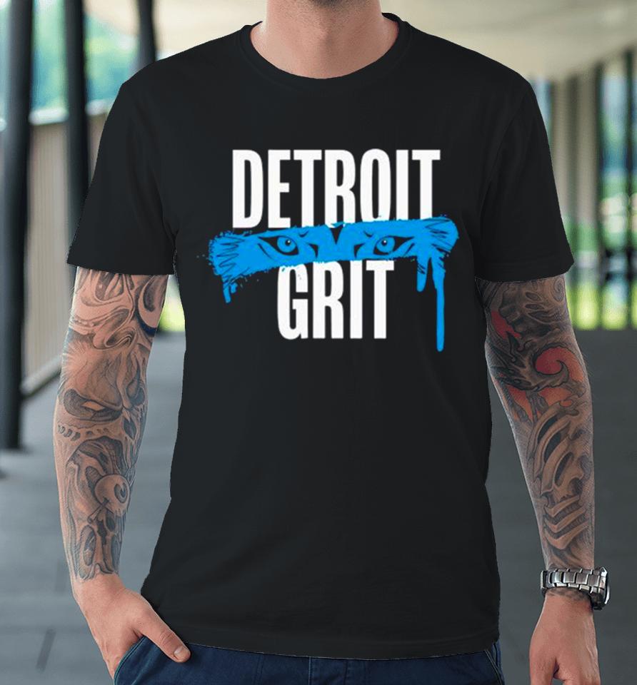 Detroit Grit Eyes Cool Lions Football Premium T-Shirt
