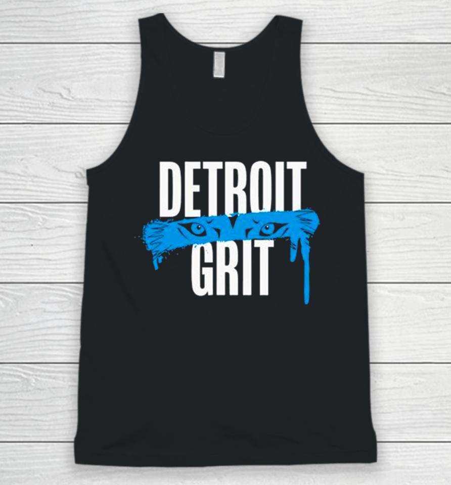 Detroit Grit Eyes Cool Lions Football Unisex Tank Top