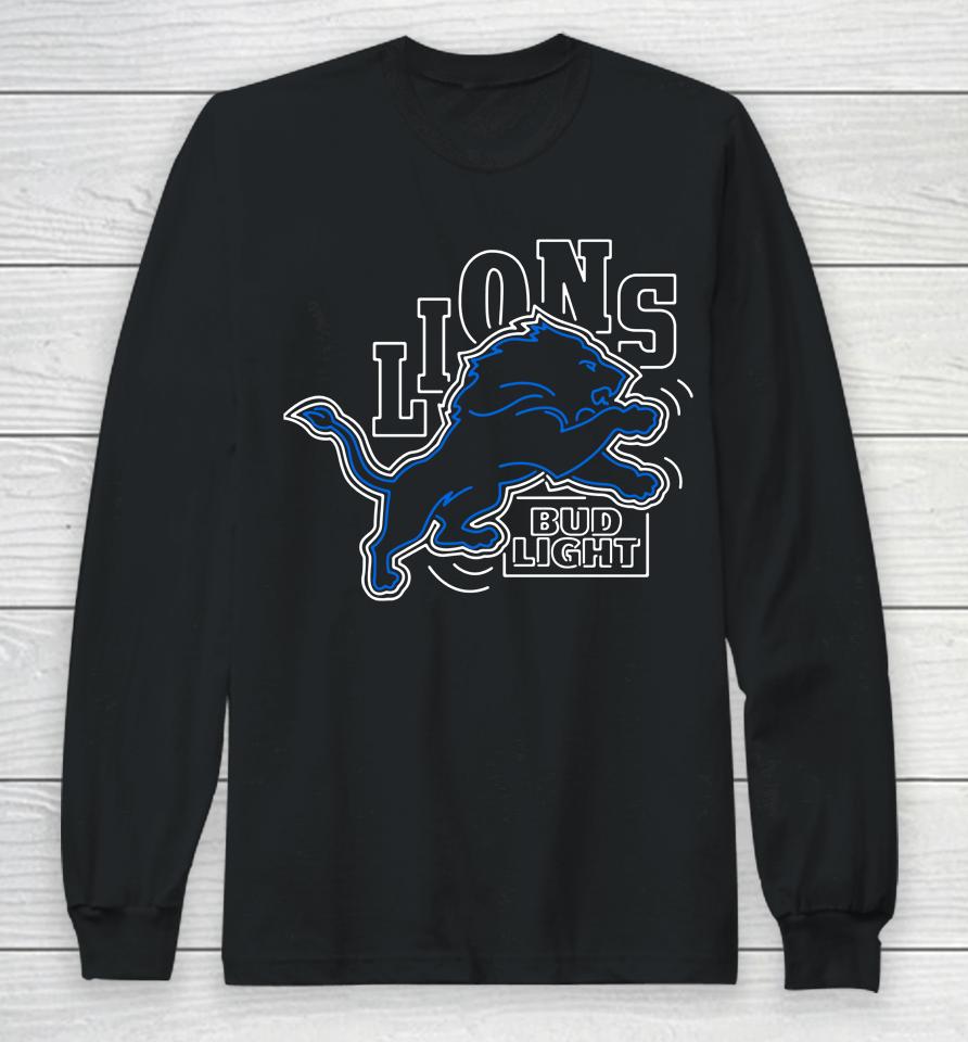 Detroit Lions 2022 Nfl Bud Light Long Sleeve T-Shirt