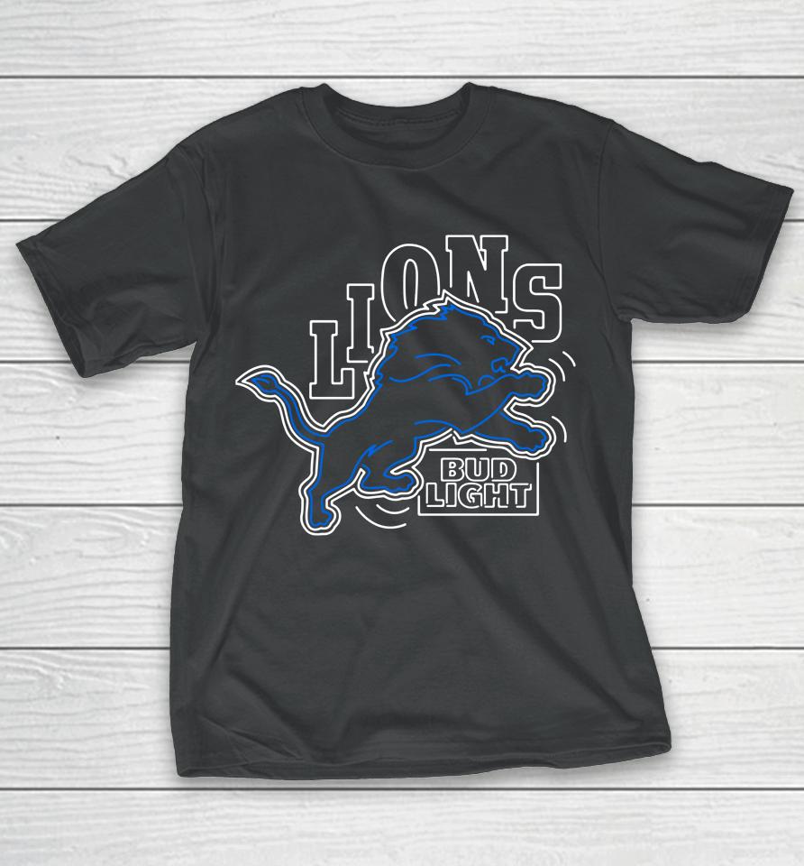 Detroit Lions 2022 Nfl Bud Light T-Shirt