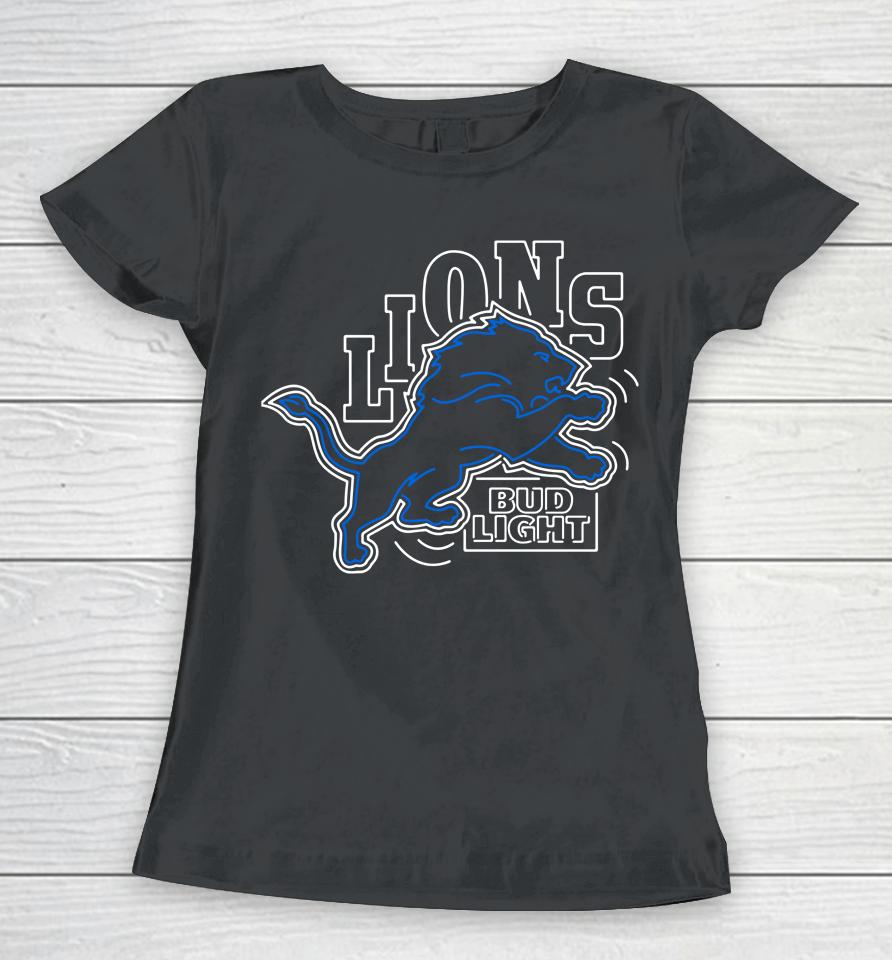 Detroit Lions 2022 Nfl Bud Light Women T-Shirt