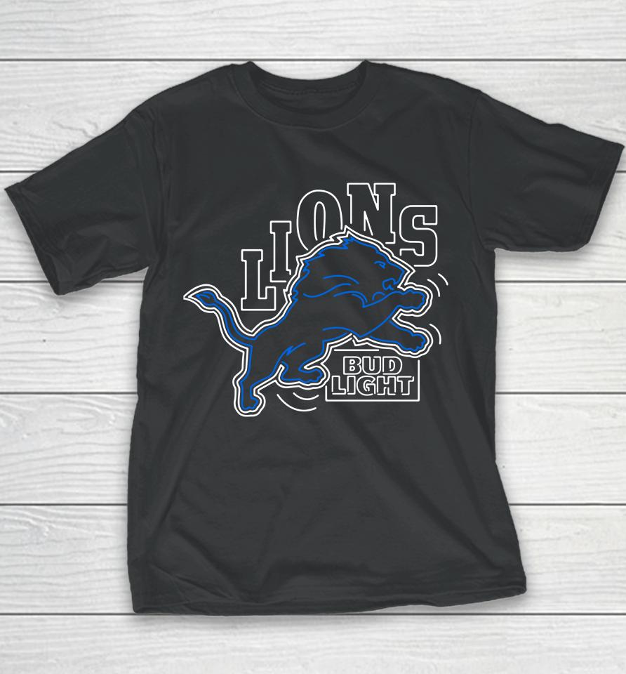 Detroit Lions 2022 Nfl Bud Light Youth T-Shirt