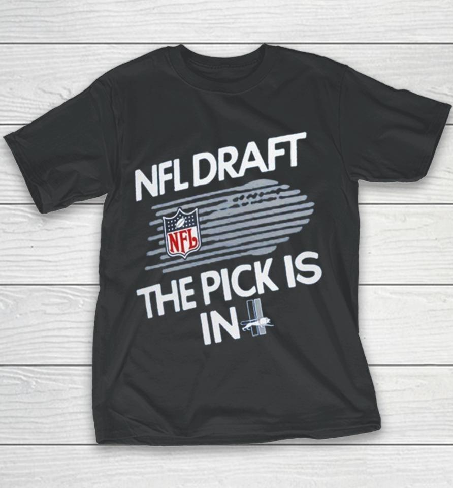 Detroit Lions 2024 Team Draft The Pick Is In Tri Blend Youth T-Shirt