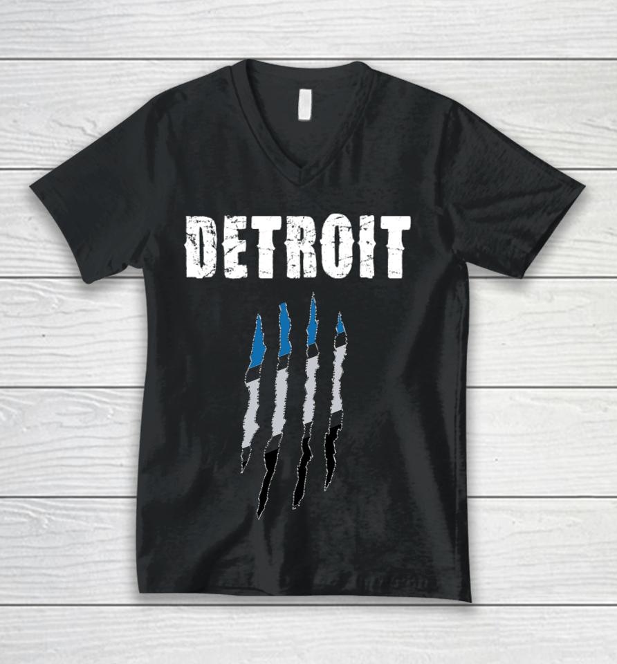Detroit Lions 313 Unisex V-Neck T-Shirt