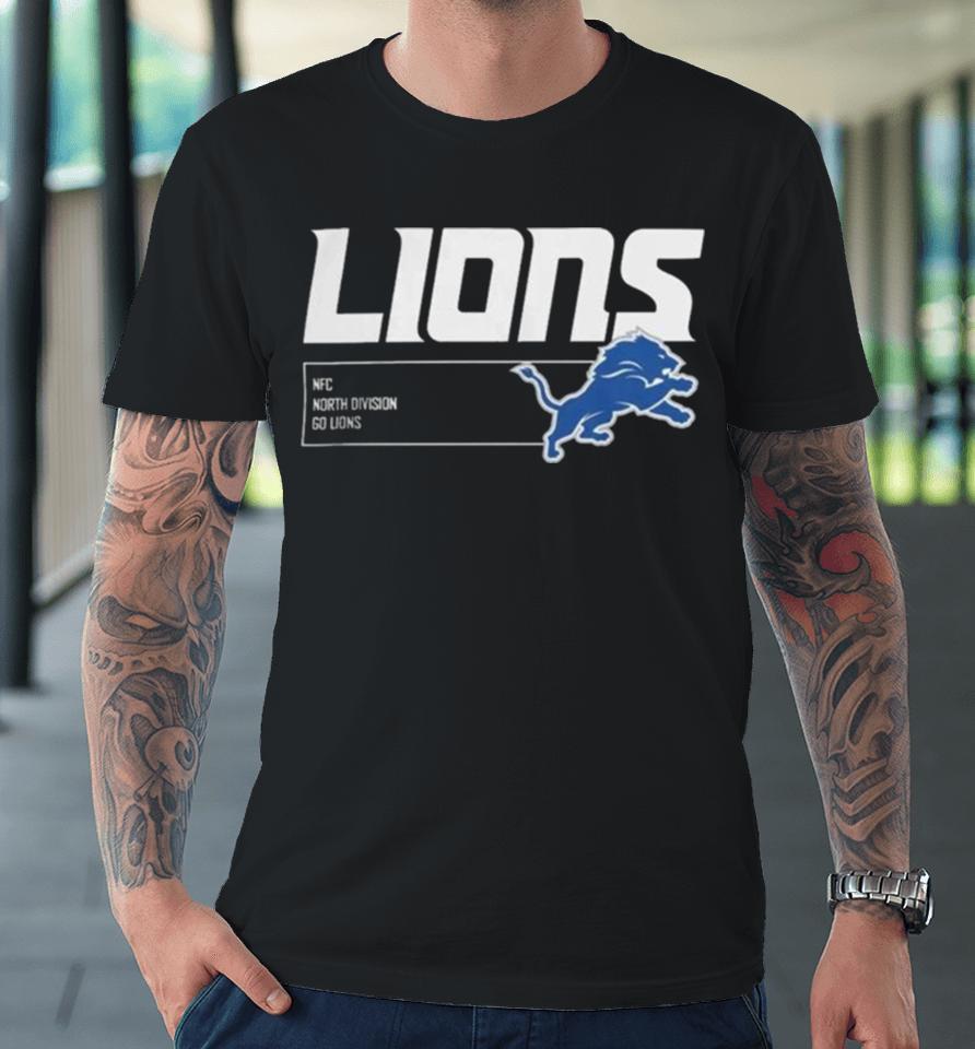 Detroit Lions Blue Division Essential Premium T-Shirt
