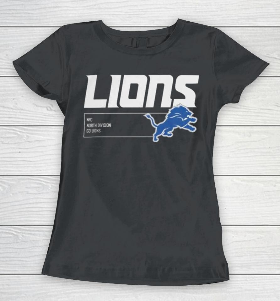 Detroit Lions Blue Division Essential Women T-Shirt