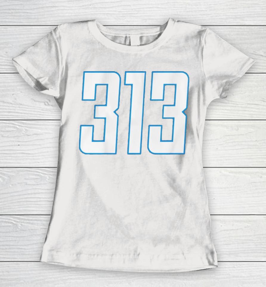 Detroit Lions Football 313 Women T-Shirt