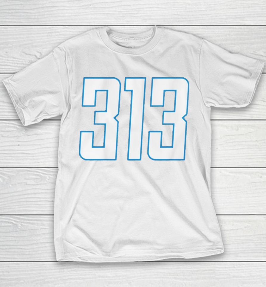 Detroit Lions Football 313 Youth T-Shirt