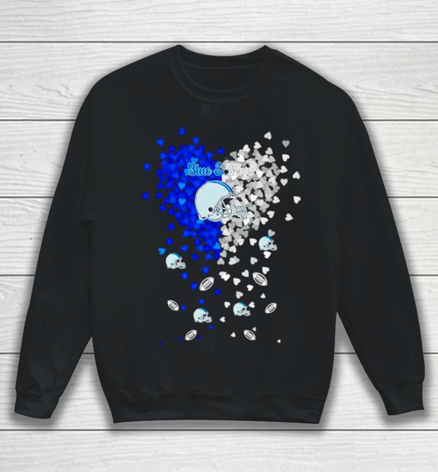 Detroit Lions Football Silver And Blue In My Heart Sweatshirt