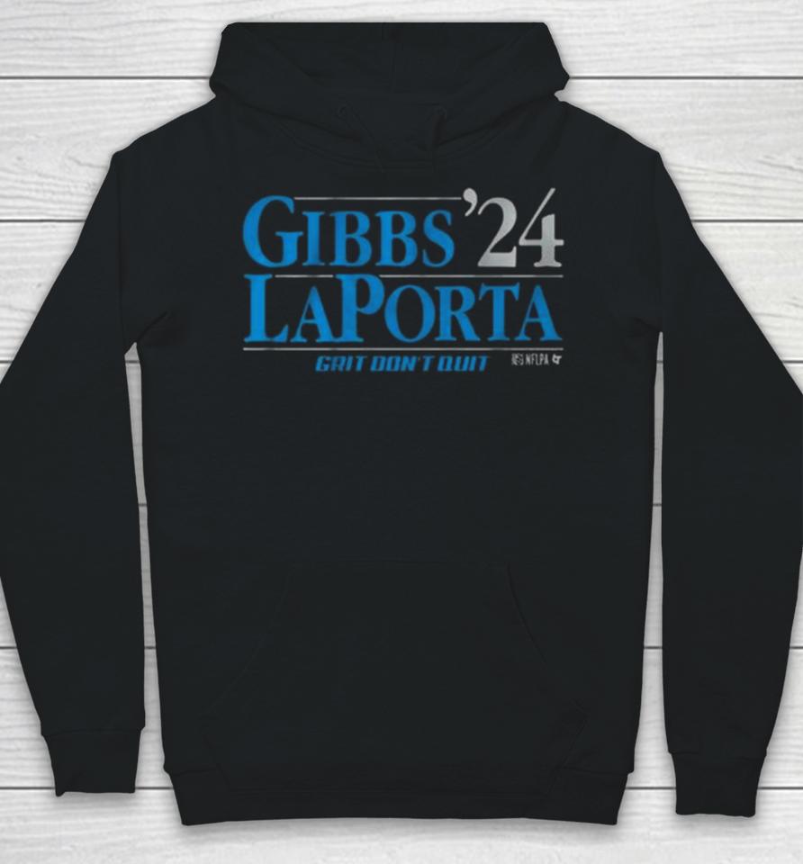 Detroit Lions Gibbs Laporta ’24 Grit Don’t Quit Hoodie