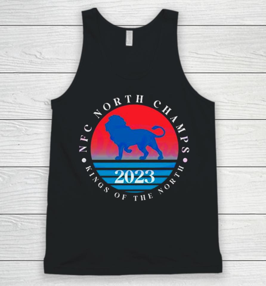 Detroit Lions Nfc North Champs Kings Of The North 2023 Vintage Unisex Tank Top