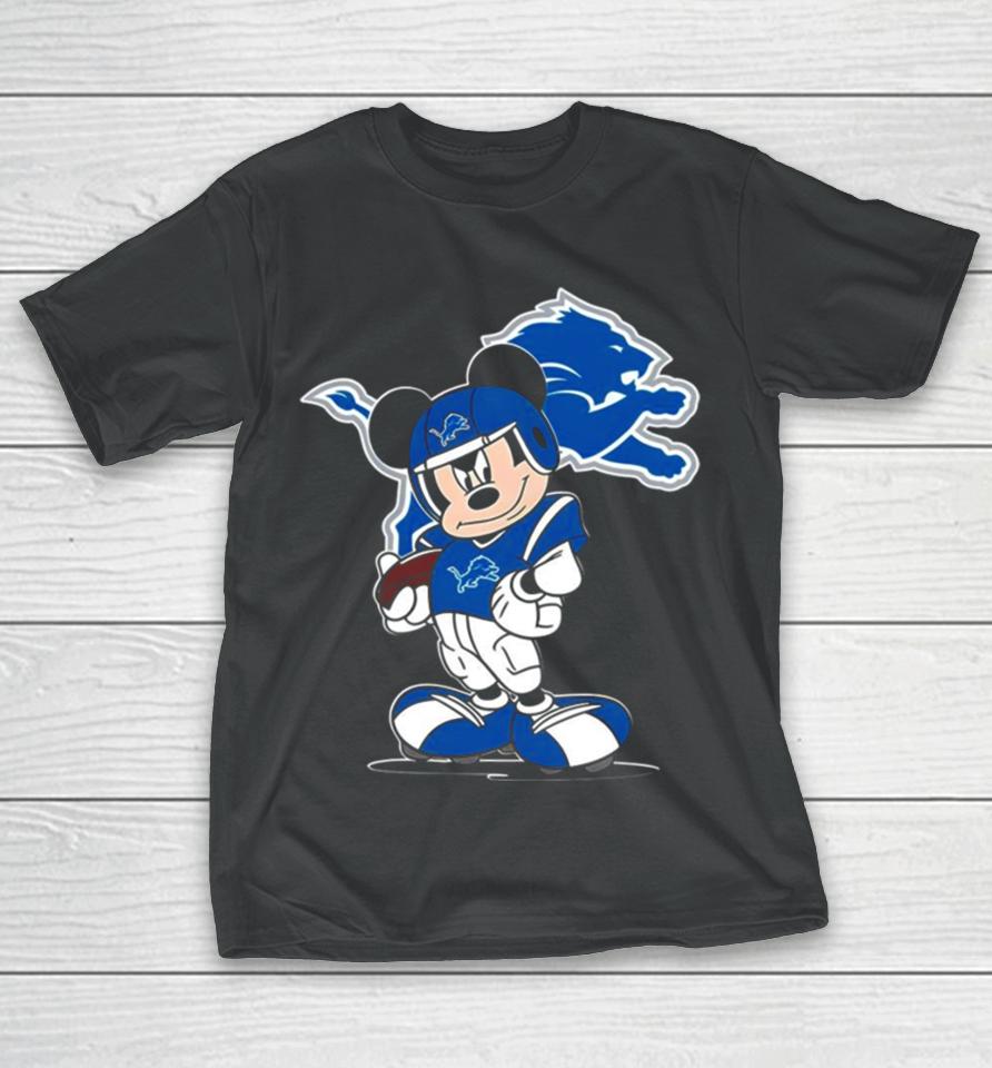 Detroit Lions Nfl Mickey Mouse Fan T-Shirt