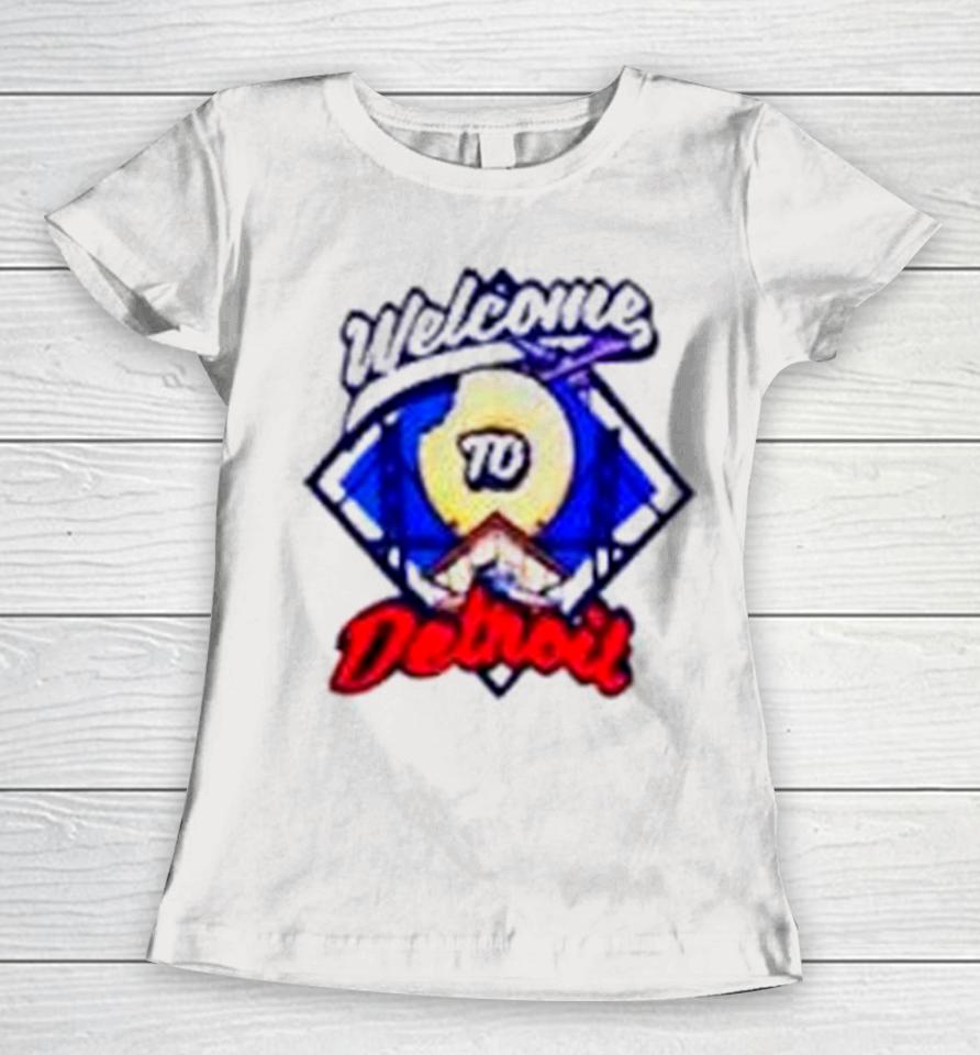 Detroit Pistons X J Dilla Welcome To Detroit Women T-Shirt