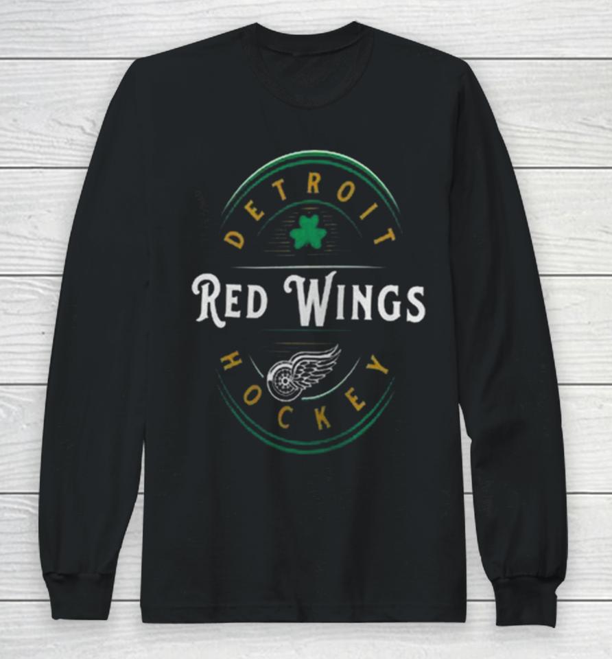 Detroit Red Wings Fanatics Branded St. Patrick’s Day Forever Lucky Long Sleeve T-Shirt