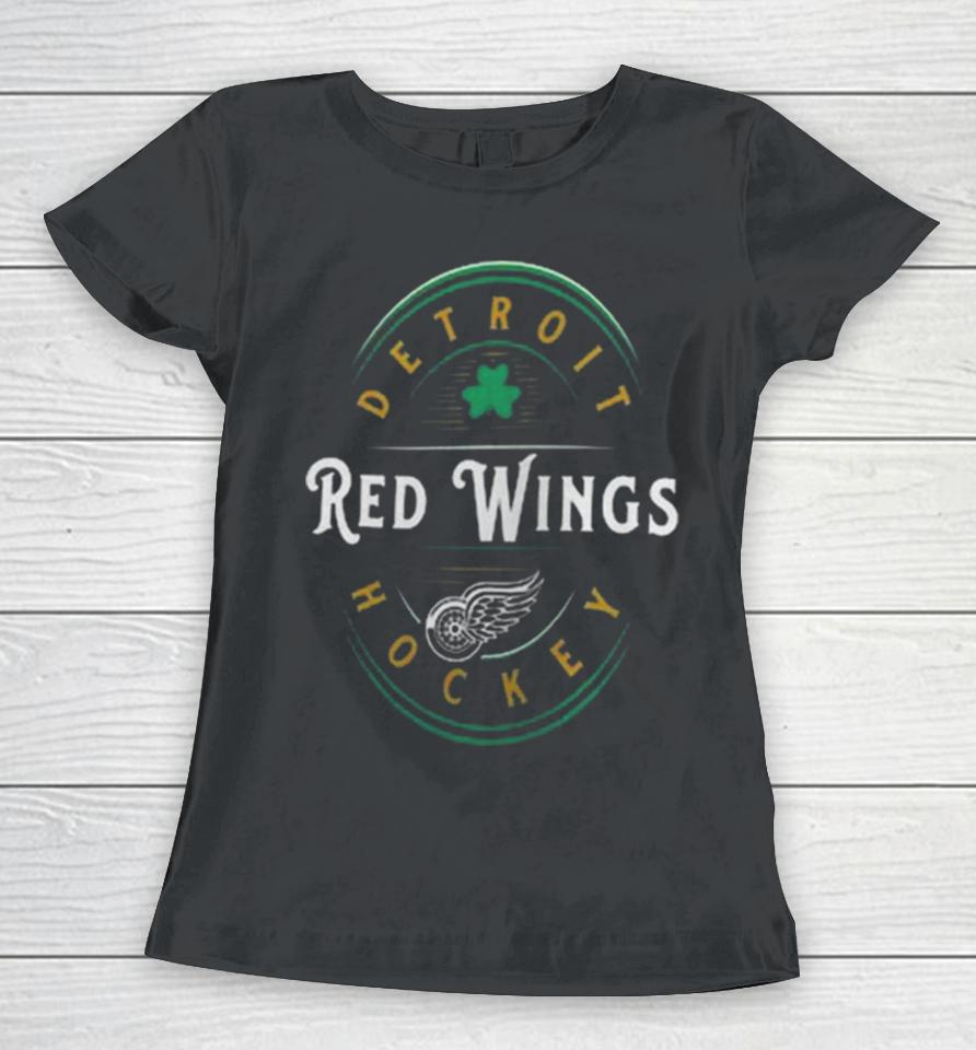 Detroit Red Wings Fanatics Branded St. Patrick’s Day Forever Lucky Women T-Shirt