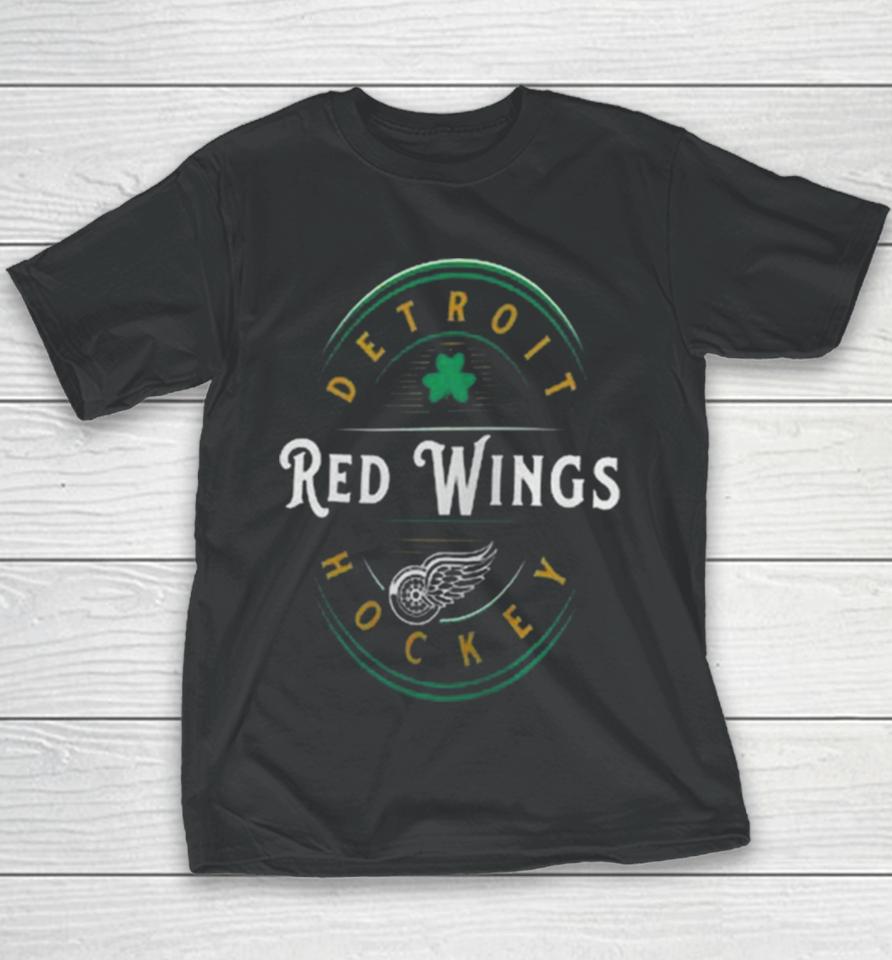 Detroit Red Wings Fanatics Branded St. Patrick’s Day Forever Lucky Youth T-Shirt