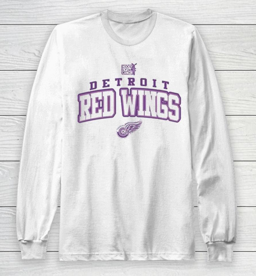Detroit Red Wings Levelwear Hockey Fights Cancer Richmond T Long Sleeve T-Shirt