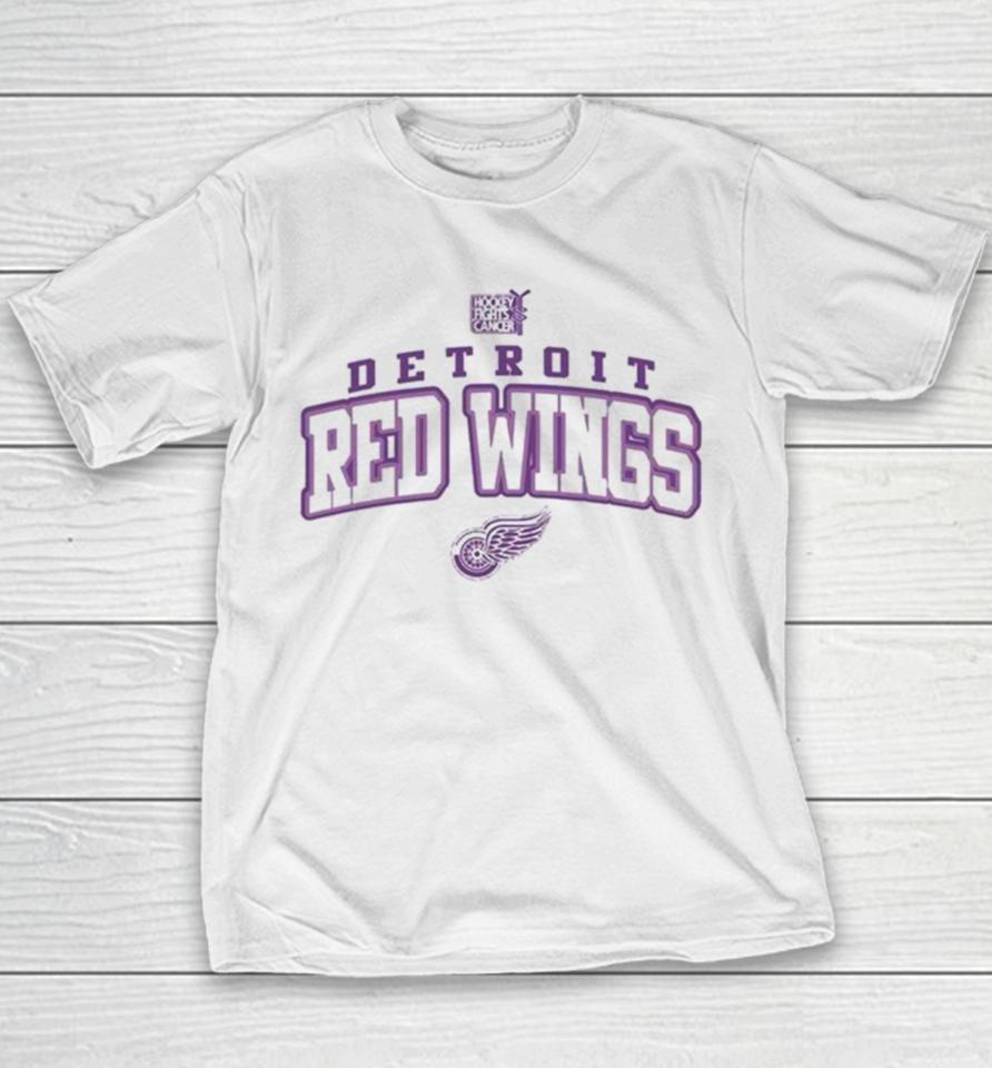 Detroit Red Wings Levelwear Hockey Fights Cancer Richmond T Youth T-Shirt