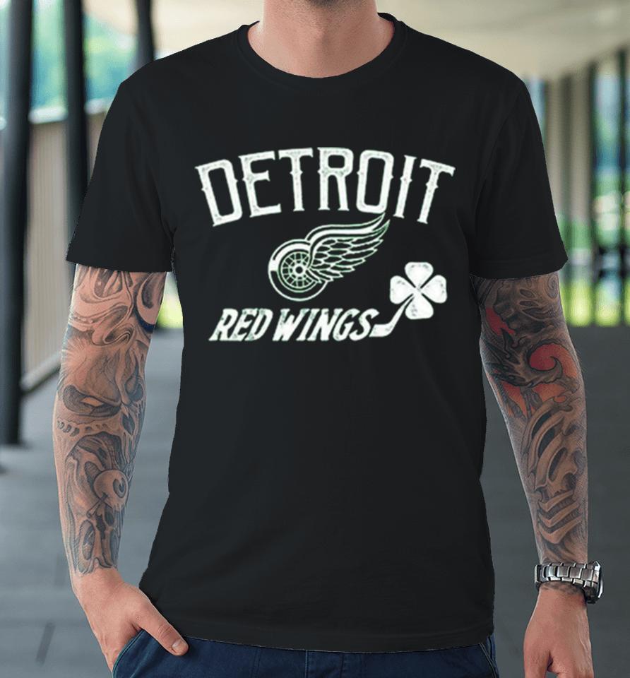 Detroit Red Wings Levelwear Youth St. Patrick’s Day Little Richmond Clover Premium T-Shirt