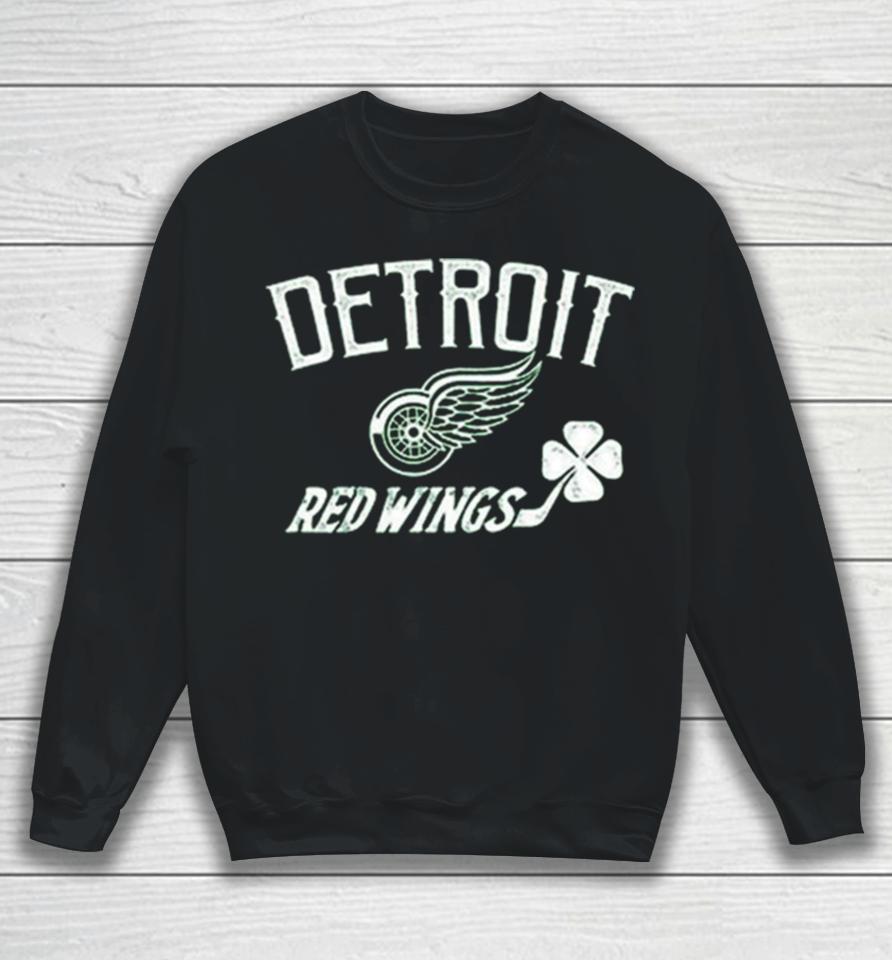 Detroit Red Wings Levelwear Youth St. Patrick’s Day Little Richmond Clover Sweatshirt