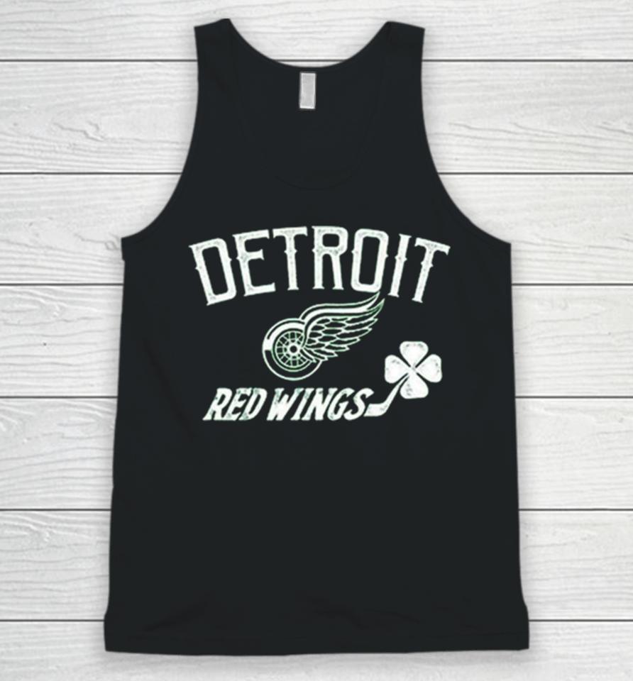 Detroit Red Wings Levelwear Youth St. Patrick’s Day Little Richmond Clover Unisex Tank Top