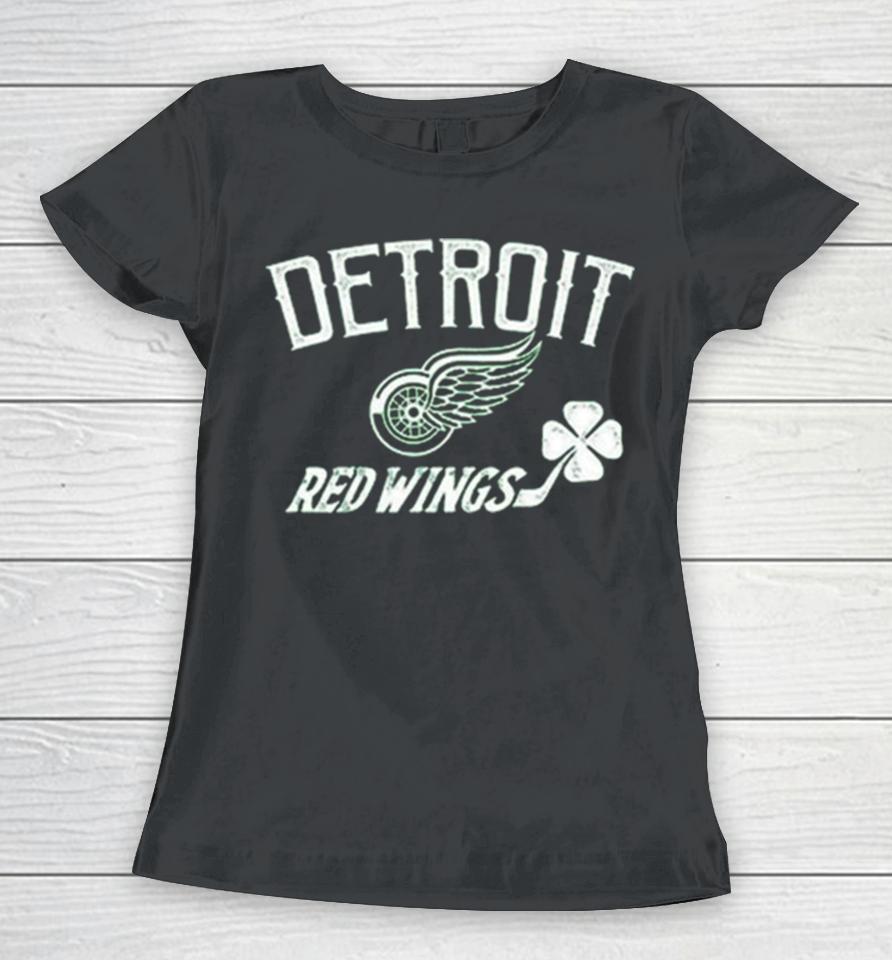 Detroit Red Wings Levelwear Youth St. Patrick’s Day Little Richmond Clover Women T-Shirt